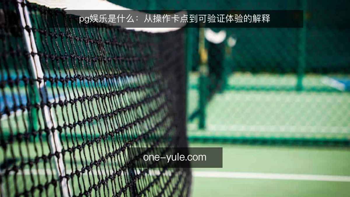 pg娱乐是什么：从操作卡点到可验证体验的解释